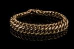 Bracelet à maille américaine en or jaune 18k (750 millièmes)...