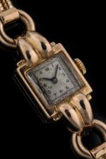 Montre bracelet de dame en or jaune 18k (750 millièmes),...