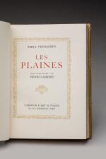 VERHAEREN, Emile Les plaines Illustrations d'Henri Cassiers. Paris, Piazza, 1934....