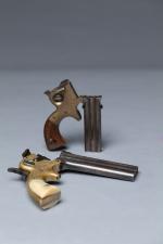 Réunion de deux pistolets américains Martson. 

- Pistolet trois coups,...