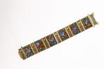 Lucien FALIZE (1839-1897) et Germain BAPST (1853-1921).Bracelet articulé réversible en...