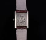 CARTIER.  Montre bracelet modèle "Must Tank" en vermeil, le...