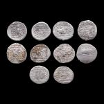 Monnaies grecques, Royaume parthe, lot de 10 drachmes