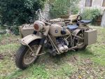 BMW R75 N° 754449 de 1943 Carte grise Française normale...