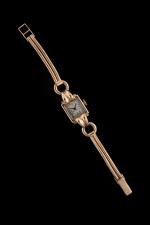 Montre bracelet de dame en or jaune 18k (750 millièmes),...