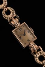 Montre bracelet de dame en or jaune 18k (750 millièmes)...