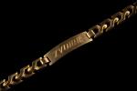 Bracelet gourmette en or jaune 18k (750 millièmes) à maille...