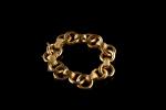 Bracelet à maillons circulaires en or jaune 18k (750 millièmes)....