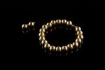 Bracelet boules en or jaune 18k (750 millièmes). 
Long. :...