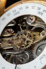 Rare Montre de gousset à complications : jour, quantième et...