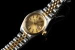 ROLEX. 
Montre bracelet de dame modèle "Lady Datejust"en acier et...