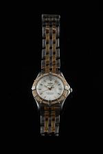 BREITLING. 
Perpetuel Sirius. 
Montre bracelet de dame en acier et...