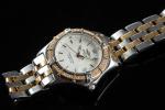 BREITLING. 
Perpetuel Sirius. 
Montre bracelet de dame en acier et...