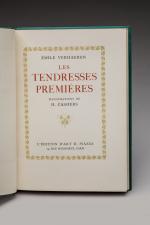 VERHAEREN, Emile Les tendresses premières Illustrations d'Henri Cassiers. Paris, Piazza,...