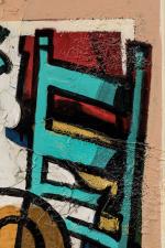 Claude VENARD (1913-1999) "Composition aux soleils" Huile sur toile signée...