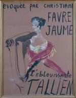 Yves SAINT-LAURENT (1936-2008). "L'éblouissante Tallien évoquée par Christiane Favre Jaume"....