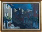 Auguste CHABAUD (1882-1955). 
Ruelle d'un village dans le sud de...