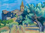 Gabriel COUDERC (1905-1994). 
Paysage de Provence. 
Huile sur toile signée...