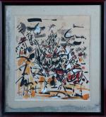 Gen PAUL (1895-1975). 
Don Quichotte et Sancho Panza. 
Gouache sur...