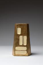Mithé ESPELT (1923-2020). Pied de lampe modèle "Pyramide" en céramique...