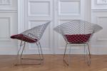 Harry BERTOIA (1915-1978), éditions Knoll International. 
Paire de fauteuils modèle...