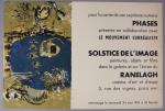 Jean-Pierre VIELFAURE (1930-2015) et Roland GIGUERE (1929-2003). "Solstice de l'image"....