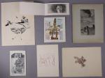 Lot comprenant 15 oeuvres gravures surréalistes, dont Susana Wald, Etienne...