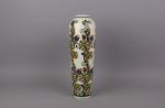 KERAMIS BOCH FRERES, LA LOUVIERE. Vase fuselé en faience polychrome...