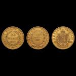 FRANCE. 3 x 20 francs or : - 1 x...