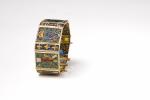 Lucien FALIZE (1839-1897) et Germain BAPST (1853-1921).Bracelet articulé réversible en...