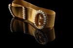 Bracelet ceinture en or jaune 18k (750 millièmes) à maille...