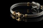 FRED. Bracelet de la collection "Force 10" en acier et...