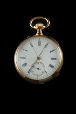 Montre de gousset en or jaune 18k (750 millièmes), le...