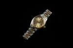 ROLEX. Montre bracelet de dame modèle "Oyster Perpetual Date" en...