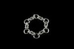 HERMES.Bracelet en argent collection "Audierne" à maillons noeud marin et...