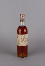 SAUTERNES. Château Rieussec, 1er Cru Classé, 1962. 1 bouteille, (niveau...