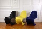 Verner PANTON (1926-1998), édition Vitra. Suite de trois chaises modèle...